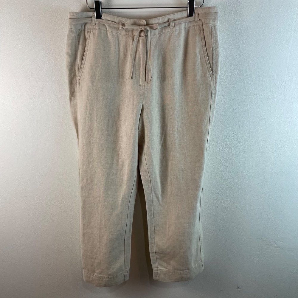 Charter Club Linen Capri Length Pants Size 16